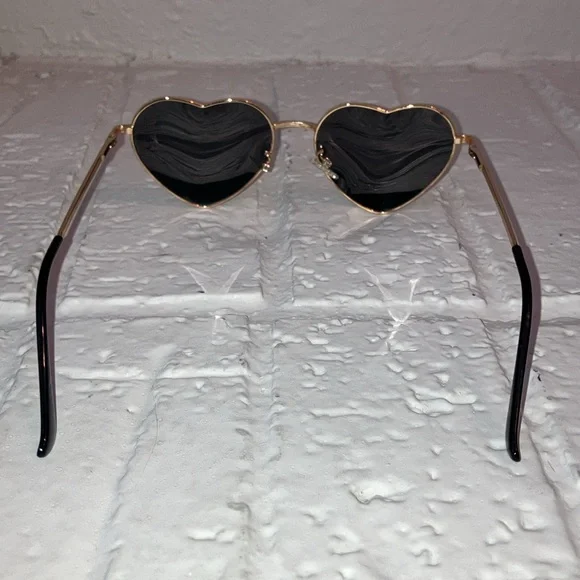 Heart-Shaped Gold Sunglasses
**DONATING IN APRIL** - Picture 4 of 10